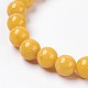 Natural Mashan Jade Beaded Stretch Bracelet&nbsp;BJEW-P207-32-14mm-2