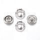 Copper Buttons Snap Stud Cap Socket Set&nbsp;KK-WH0033-89P-1