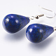 Natural Dyed Lapis Lazuli Dangle Earrings&nbsp;EJEW-P143-C05-2