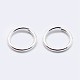 925 Sterling Silver Saw Cut Open Jump Rings&nbsp;STER-F036-02S-0.5x4mm-2