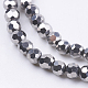 Electroplate Glass Bead Strands&nbsp;X-EGLA-R042-4mm-06-3