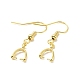 Rack Plating Brass Earring Hooks&nbsp;KK-F839-027G-2