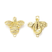 Wholesale Brass Pave Clear & Deep Sky Blue Cubic Zirconia
