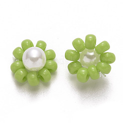 Glass Seed Beads Charms&nbsp;FIND-R086-05E