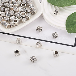 100Pcs 10 Style Tibetan Style European Beads&nbsp;FIND-KS0001-17