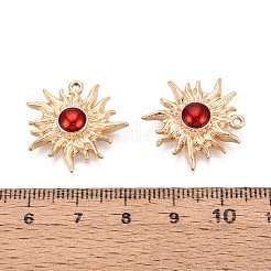 Brass with Enamel Pendants&nbsp;KK-T073-37G