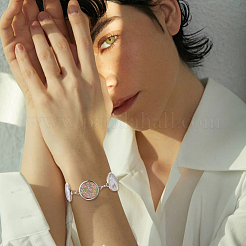 4 Sets Sublimation Blank Alloy Bracelet Making&nbsp;BJEW-FH0001-10C