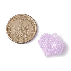 Seed Beads Beaded Charms&nbsp;PALLOY-MZ00262-02
