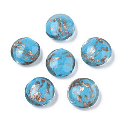 Handmade Gold Sand Lampwork Beads&nbsp;LAMP-N031-01-05