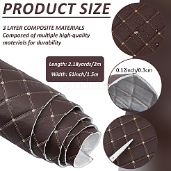 PVC Leather & Cotton & Polyester Fabric&nbsp;DIY-WH0671-191B