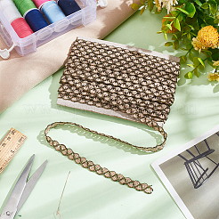 10M Polyester Metallic Braided Lace Trim&nbsp;DIY-WH0491-44D