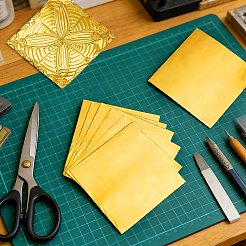Aluminum Foil Paper Sheets for Craft Engraving&nbsp;OFST-WH0004-158A