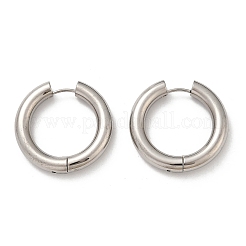 202 Stainless Steel Polishing Hoop Earrings&nbsp;EJEW-M106-02P-07