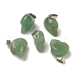 Natural Green Aventurine Pendants&nbsp;G-Z067-02P-02