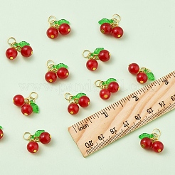50Pcs Glass Pendants&nbsp;PALLOY-FS00037