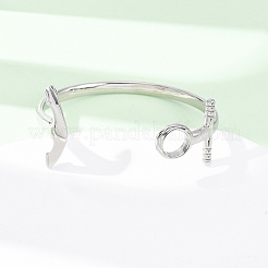 316 Surgical Stainless Steel Cuff Bangles&nbsp;BJEW-C142-10AS