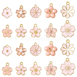 40Pcs 10 Styles Alloy Enamel Charms&nbsp;ENAM-FS0002-33