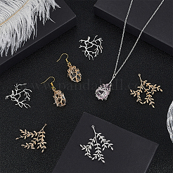 8Pcs 4 Styles Brass Pendants&nbsp;FIND-FG0005-07