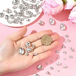 90Pcs 10 Styles Sew on Rhinestone&nbsp;RGLA-YW0002-10