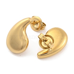 Ion Plating(IP) 304 Stainless Steel Stud Earrings for Women&nbsp;EJEW-N054-04G