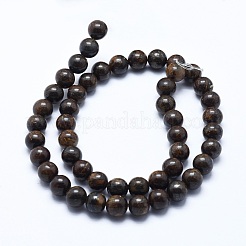 Natural Bronzite Bead Strands&nbsp;G-P370-05-8mm