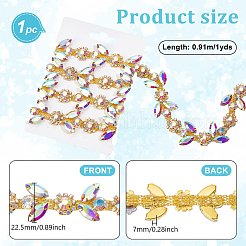 1 Yard Glass Rhinestone Chains&nbsp;DIY-WH0061-027G