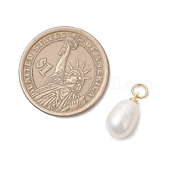 Natural Cultured Freshwater Pearl Rice Charms&nbsp;PALLOY-JF04976-01