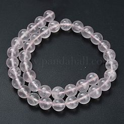 Natural Rose Quartz Beads Strands&nbsp;G-G305-A03-10mm