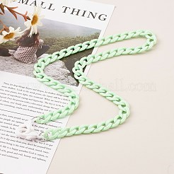 Personalized Acrylic Curb Chain Necklaces&nbsp;NJEW-JN03515-01