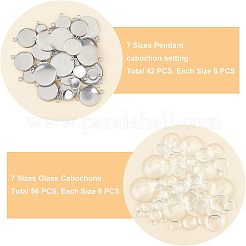 DIY Half Round Mixed Size Links Making Kits&nbsp;DIY-UN0002-42P
