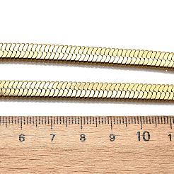 Ion Plating(IP) 304 Stainless Steel Herringbone Chain Necklace for Men Women&nbsp;NJEW-E076-03E-G
