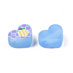 Transparent Printed Acrylic Beads&nbsp;MACR-S373-124-H01