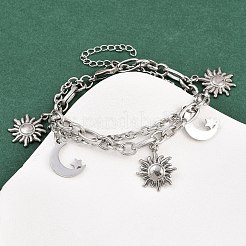 304 Stainless Steel Multi-strand Bracelets&nbsp;BJEW-P365-01P