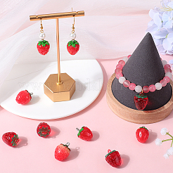 24Pcs 3 Styles Opaque & Transparent Resin Imitation Fruit Pendants&nbsp;RESI-SC0002-99
