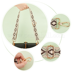 Rhombus Pattern Adjustable Cotton Bag Strap&nbsp;FIND-WH0092-45