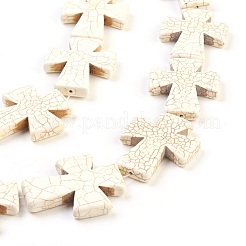 Synthetic Turquoise Beads Strands&nbsp;TURQ-G117-40x49mm-04
