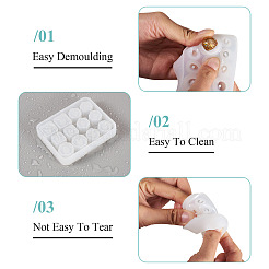 2Pcs 2 Styles DIY Beads Silicone Molds&nbsp;SIMO-TA0001-16