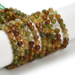 Natural Green Tourmaline Beads Strands&nbsp;G-Z106-A06-4mm