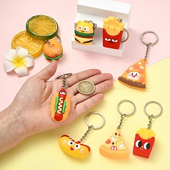 16Pcs 8 Style PVC Plastic Keychain&nbsp;KEYC-YW00239