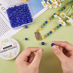 DIY Round Cat Eye Beads Bracelet Making Kit&nbsp;DIY-SZ0006-56E