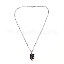 Alloy Enamel Pendant Necklaces&nbsp;NJEW-YW0001-02
