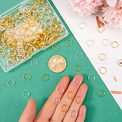 600Pcs 2 Colors Brass Split Rings&nbsp;KK-SP0001-82A