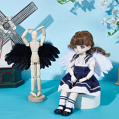 4Pcs 2 Colors Feather Doll Angel Wing&nbsp;DIY-GA0008-26A