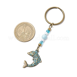 Alloy Conch Pendant Keychains&nbsp;KEYC-JKC01225-08