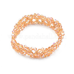 Bling Glass Beaded Stretch Bracelet&nbsp;BJEW-N018-03