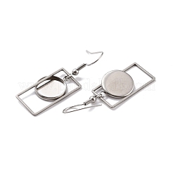Tarnish Resistant 201 Stainless Steel Earring Hooks&nbsp;STAS-Z036-04P