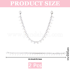 Alloy Rhinestone Shoe Chains&nbsp;FIND-WH20024-06