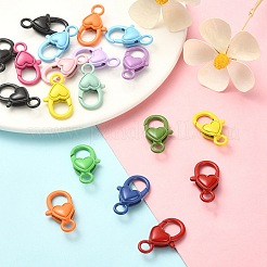 20Pcs Spray Painted Eco-Friendly Alloy Lobster Claw Clasps&nbsp;PALLOY-YW026-01