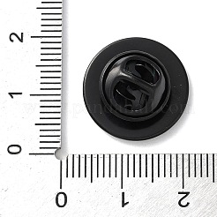 304 Stainless Steel Flat Round Brooch Brooch Base Settings&nbsp;STAS-S172-10A-B