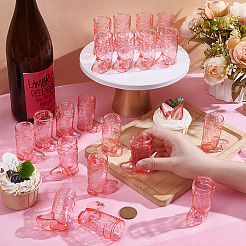 Cowboy Boots Shape PS Plastic Wine Glasses for Doll Miniatures&nbsp;FIND-WH0199-336A